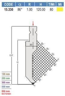 15.330 PUNZONI / PUNCHES TRUMPF STYLE 60° / 80° / 86°