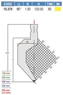 15.370 PUNZONI / PUNCHES TRUMPF STYLE 60° / 80° / 86°