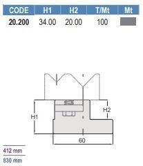 20.200 SUPPORTI MATRICI / DIES HOLDERS - 2V AMADA - PROMECAM STYLE