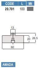 20.701 SUPPORTI E MATRICI A RULLI / ADAPTERS AND ROLLER DIES