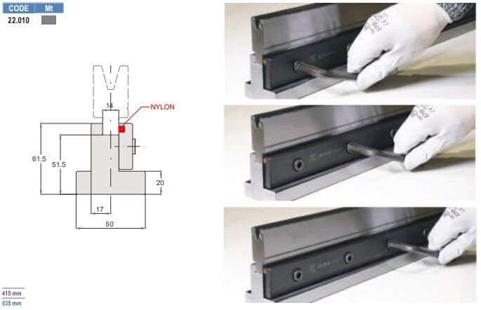 22.010 SUPPORTI MATRICE / DIE HOLDERS AMADA - PROMECAM STYLE