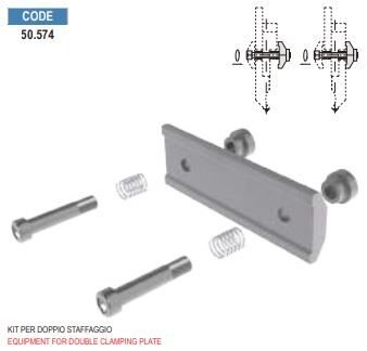 50.574 KIT PER DOPPIO STAFFAGGIO / EQUIPMENT FOR DOUBLE CLAMPING PLATE