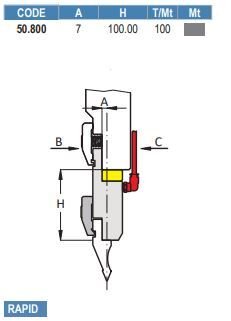 50.800 RAPID MONTAGGIO LATERALE / SIDE INSTALLATION