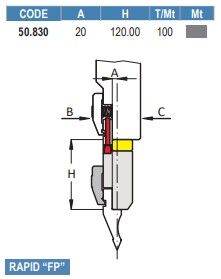 50.830 RAPID MONTAGGIO LATERALE / SIDE INSTALLATION