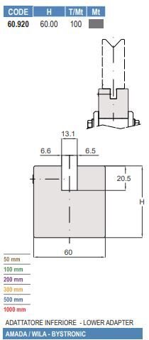 60.920 AADATTATORI INFERIORI - LOWER ADAPTERS UNIBEND