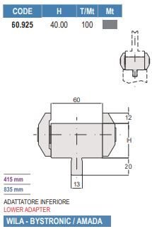 60.925 ADATTATORI INFERIORI / LOWER ADAPTERS