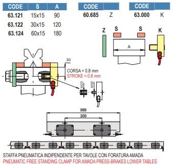 63.124 ADATTATORI PNEUMATICI / PNEUMATIC ADAPTERS